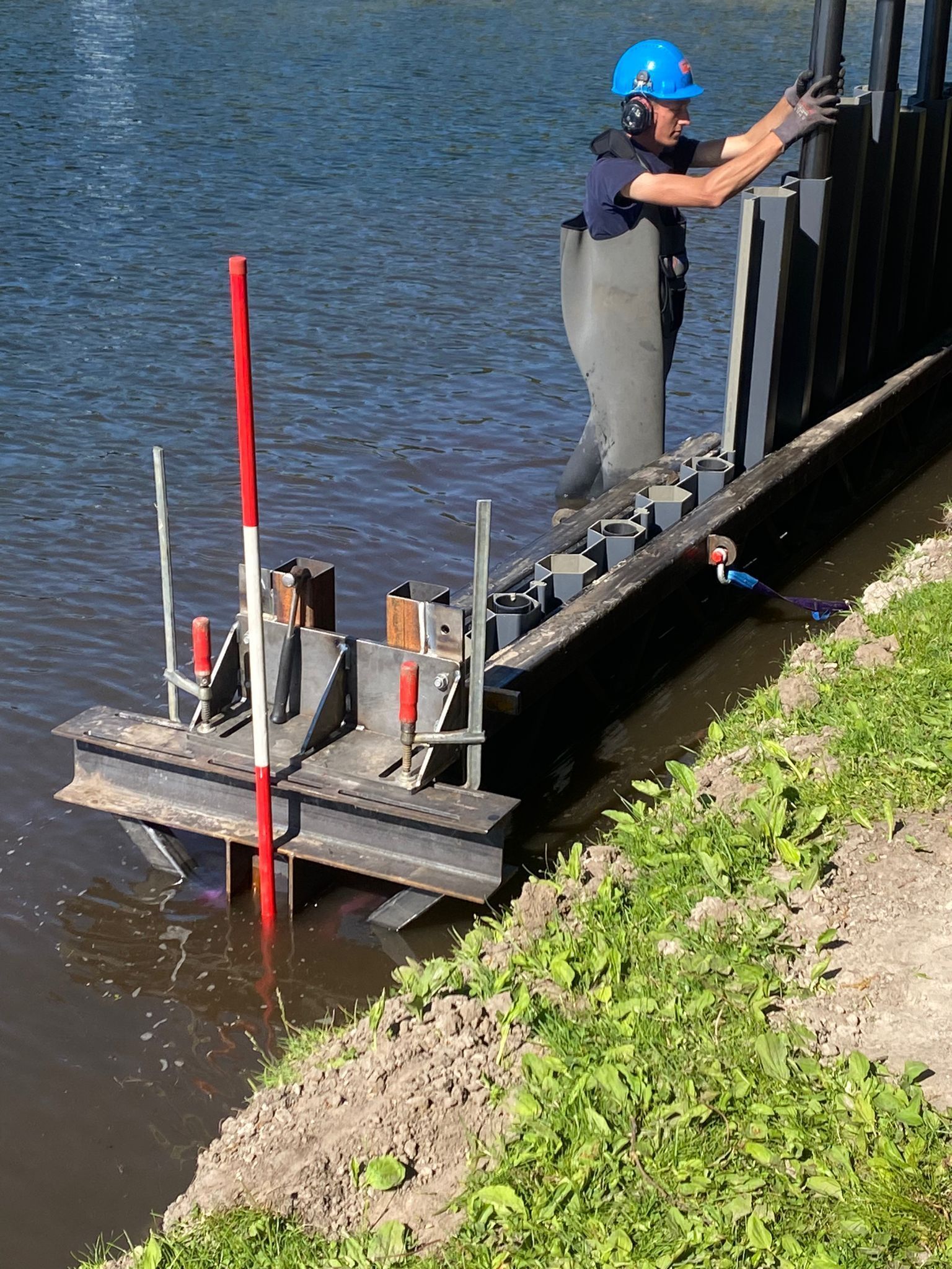 Bank reinforcement renovation